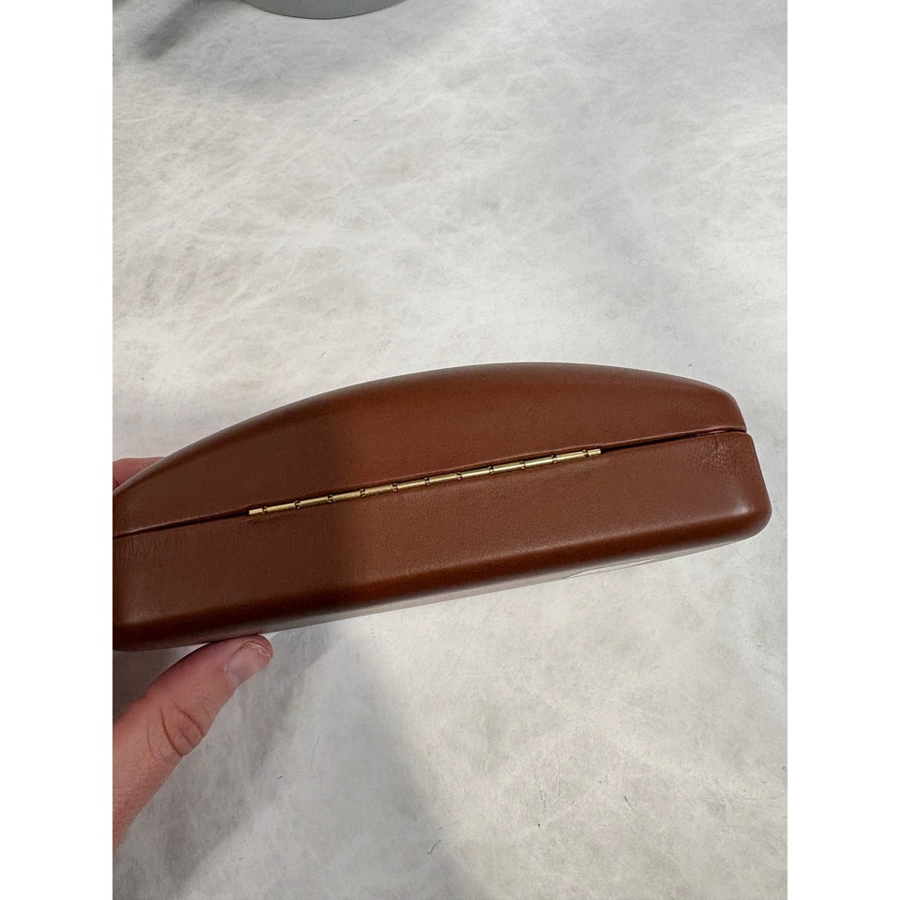 Longchamp Paris Brown Hard Shell Eyewear Sunglasses Case Nordstrom Cognac‎ - Picture 6 of 9